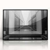 Urban Architectural Wall Art – Modern Black and White Print