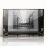 Urban Architectural Wall Art – Modern Black and White Print