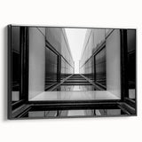 Urban Architectural Wall Art – Modern Black and White Print
