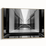 Urban Architectural Wall Art – Modern Black and White Print