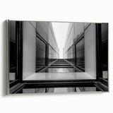 Urban Architectural Wall Art – Modern Black and White Print