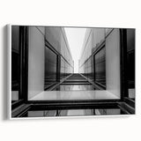 Urban Architectural Wall Art – Modern Black and White Print