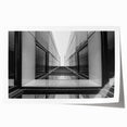 Urban Architectural Wall Art – Modern Black and White Print