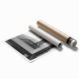 Urban Architectural Wall Art – Modern Black and White Print