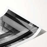 Urban Architectural Wall Art – Modern Black and White Print