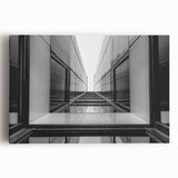 Urban Architectural Wall Art – Modern Black and White Print