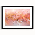 Abstract Fluid Canvas Art – Peach & Gold Modern Wall Decor