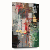 Earthy Grid of Color – High-Contrast Abstract Paintings Online