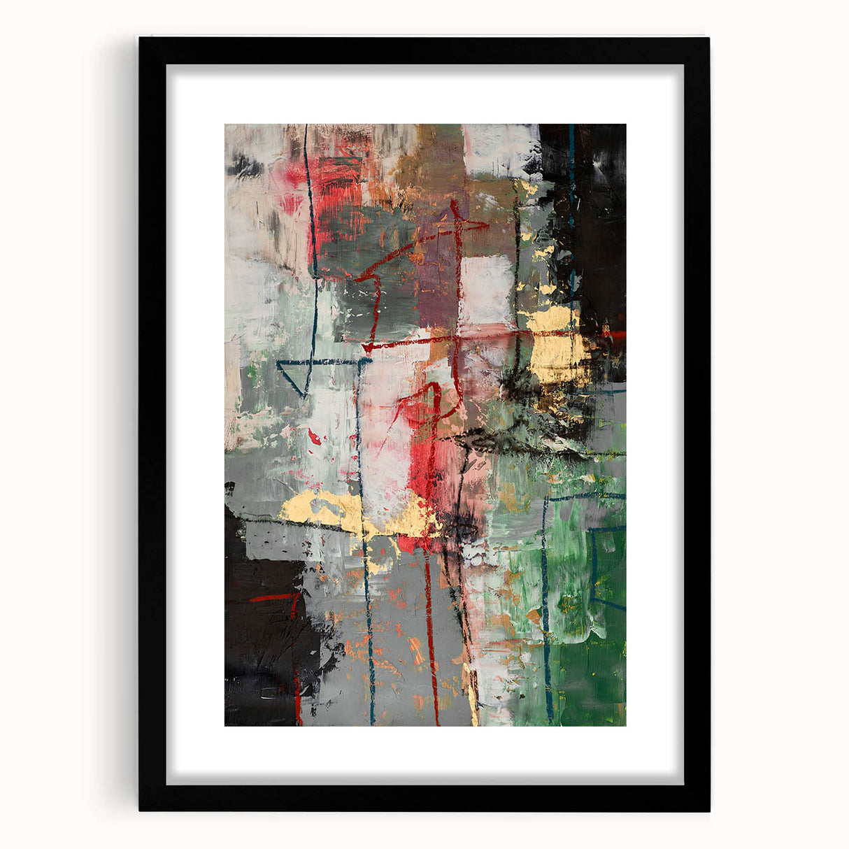 Earthy Grid of Color – High-Contrast Abstract Paintings Online