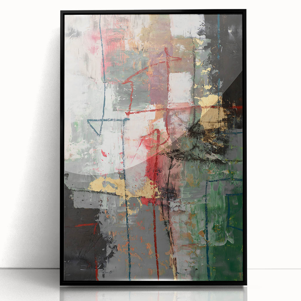 Earthy Grid of Color – High-Contrast Abstract Paintings Online