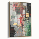 Earthy Grid of Color – High-Contrast Abstract Paintings Online