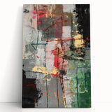 Earthy Grid of Color – High-Contrast Abstract Paintings Online