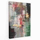 Earthy Grid of Color – High-Contrast Abstract Paintings Online