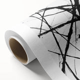 Minimalist Abstract Expressionist Wall Art – Black & White Canvas