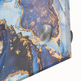 Upscale Abstract Art Collection – Royal Blue & Gold Canvas Print