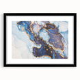 Upscale Abstract Art Collection – Royal Blue & Gold Canvas Print