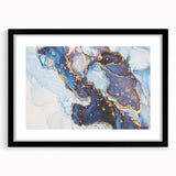 Upscale Abstract Art Collection – Royal Blue & Gold Canvas Print