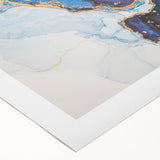 Upscale Abstract Art Collection – Royal Blue & Gold Canvas Print