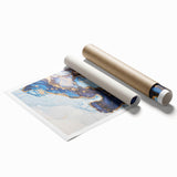 Upscale Abstract Art Collection – Royal Blue & Gold Canvas Print