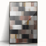 Earthen Harmony Abstracts – Neutral Earth Tone Modern Abstract Wall Art