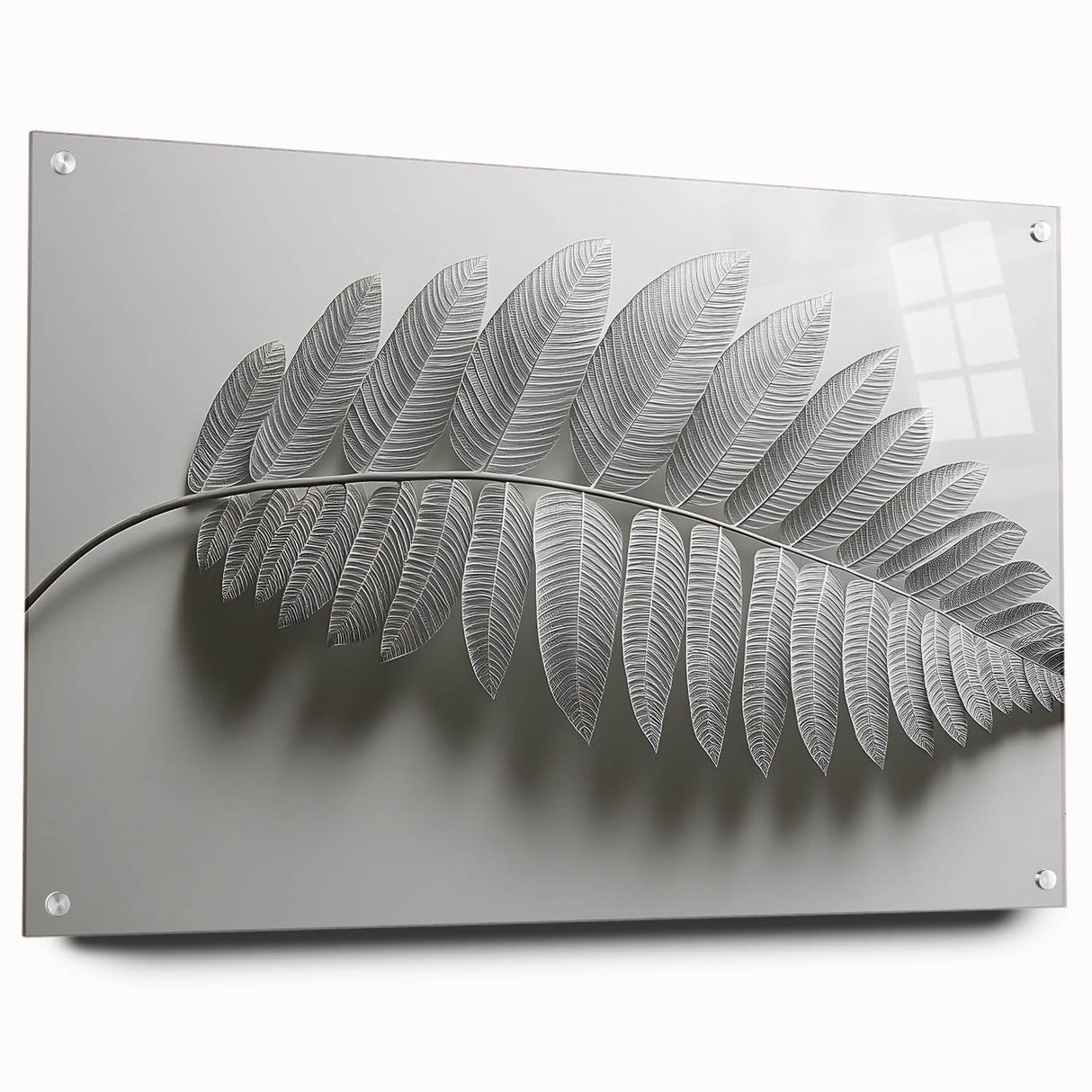 Minimalist Monochrome Leaf – Fine Art Botanical Photography