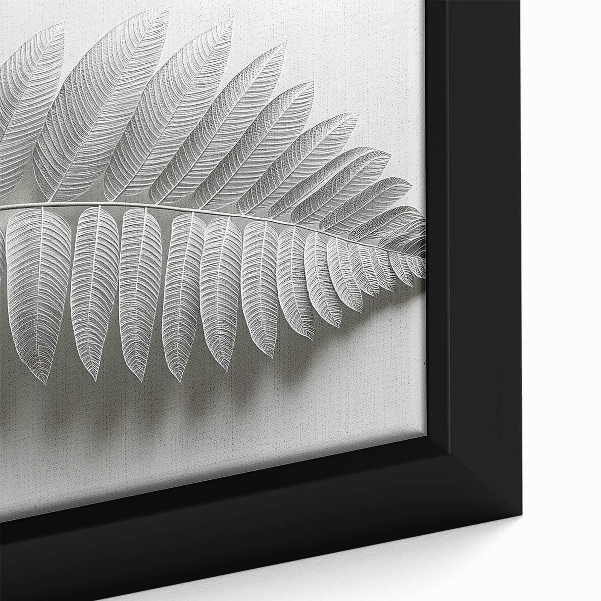 Minimalist Monochrome Leaf – Fine Art Botanical Photography