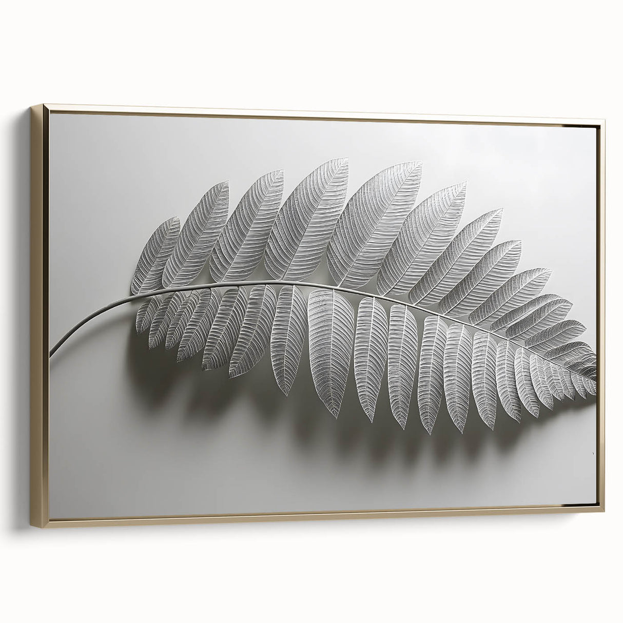 Minimalist Monochrome Leaf – Fine Art Botanical Photography