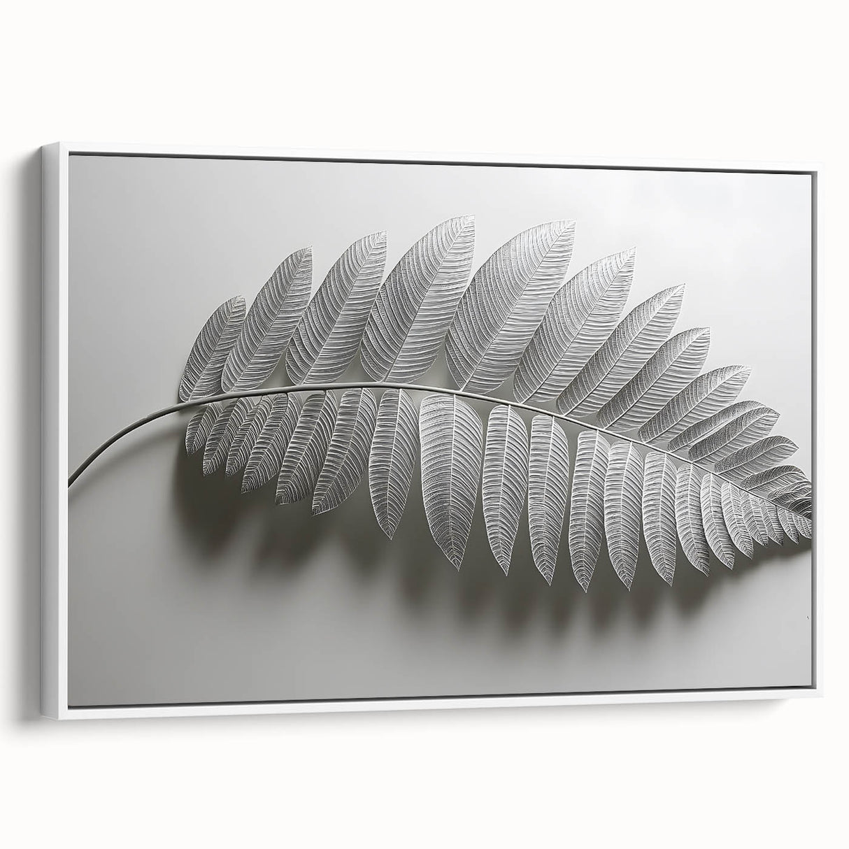 Minimalist Monochrome Leaf – Fine Art Botanical Photography