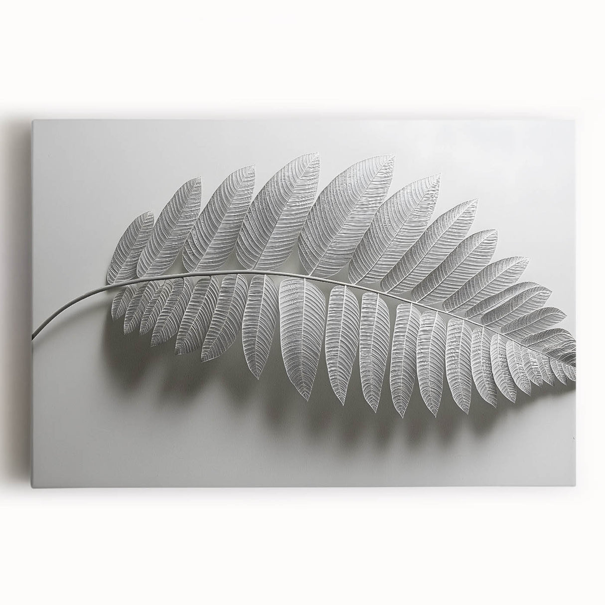Minimalist Monochrome Leaf – Fine Art Botanical Photography