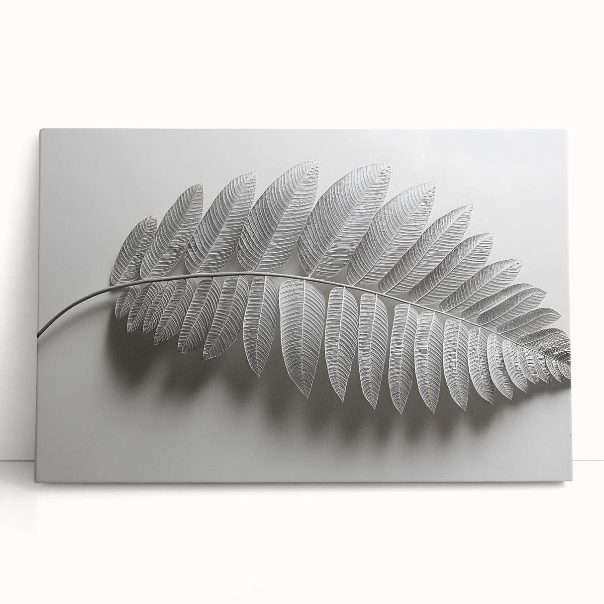 Minimalist Monochrome Leaf – Fine Art Botanical Photography
