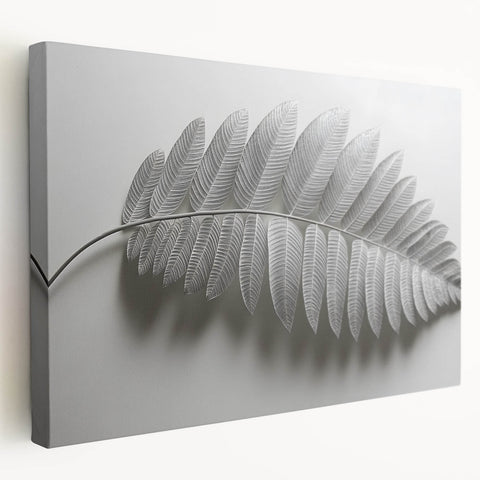 Minimalist Monochrome Leaf – Fine Art Botanical Photography