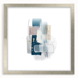 Minimalist abstract canvas prints – cool toned geometric wall decor