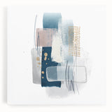 Minimalist abstract canvas prints – cool toned geometric wall decor