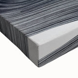 Minimalist Wall Decor - Teal and Black Abstract Art Print