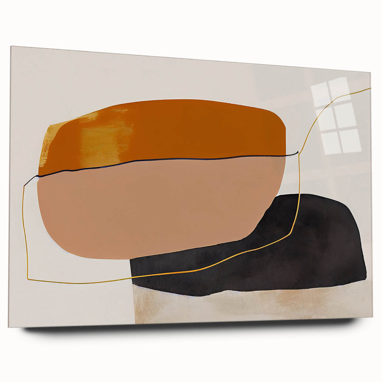 Shop Modern Abstract Canvas Prints - Bold Shapes in Earth Tones