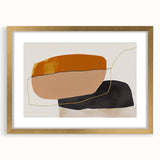 Shop Modern Abstract Canvas Prints - Bold Shapes in Earth Tones