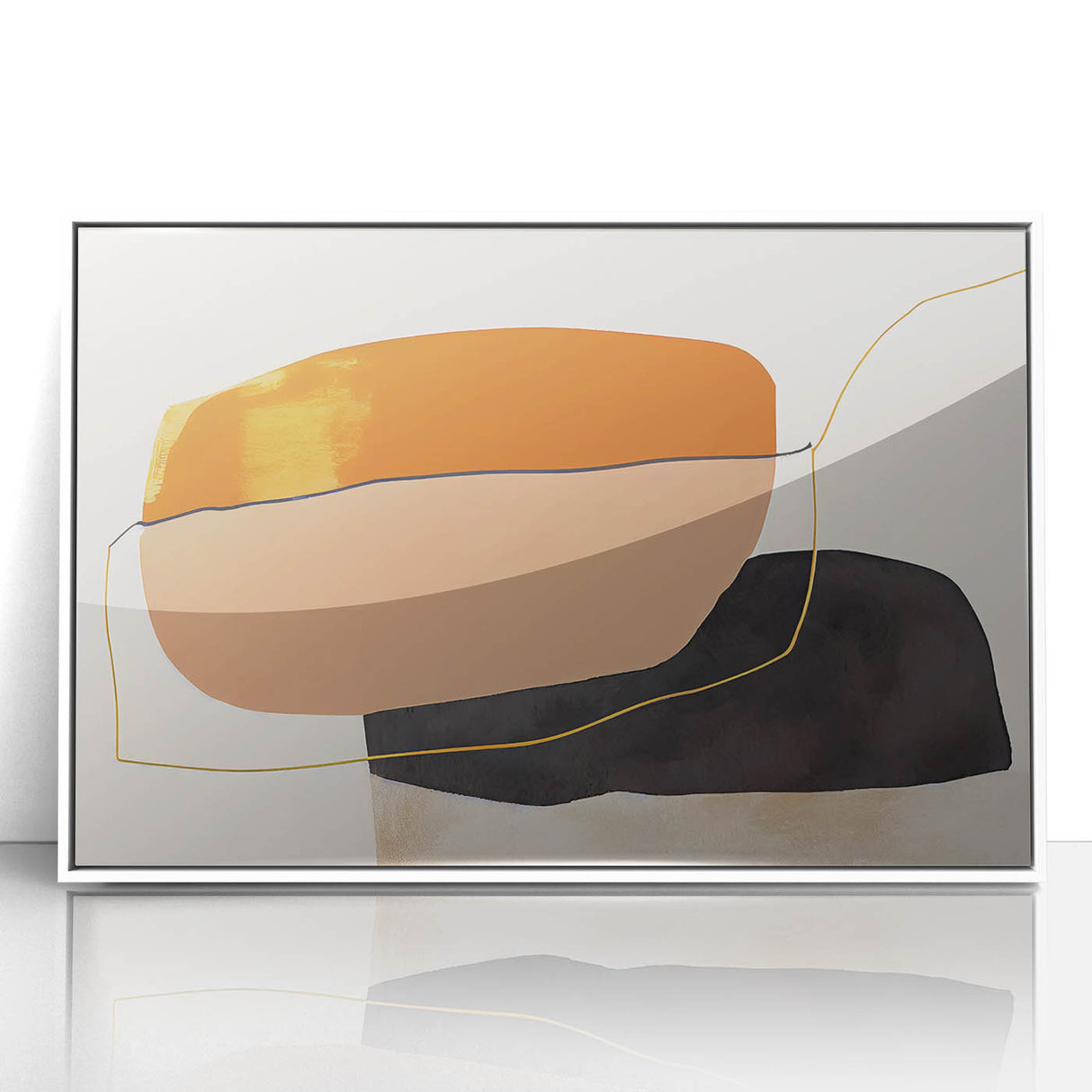 Shop Modern Abstract Canvas Prints - Bold Shapes in Earth Tones
