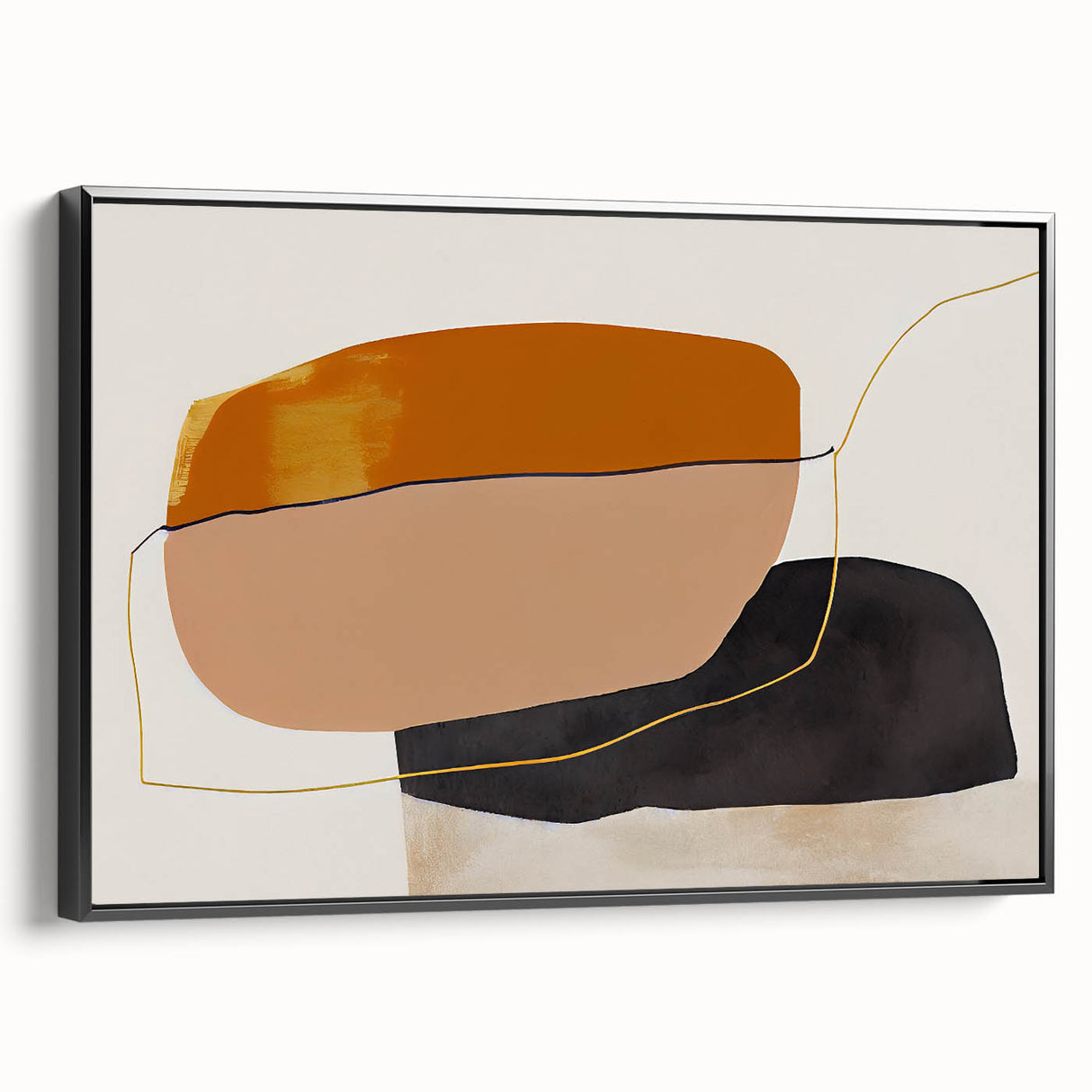 Shop Modern Abstract Canvas Prints - Bold Shapes in Earth Tones