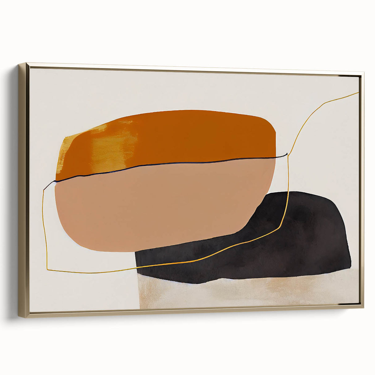 Shop Modern Abstract Canvas Prints - Bold Shapes in Earth Tones
