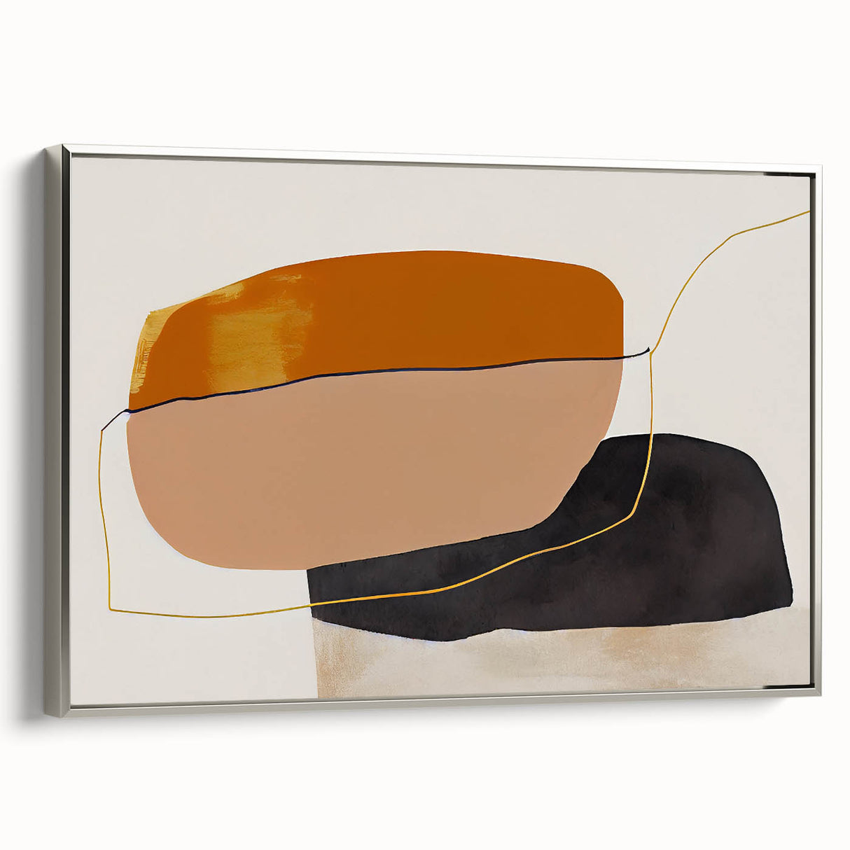 Shop Modern Abstract Canvas Prints - Bold Shapes in Earth Tones