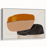 Shop Modern Abstract Canvas Prints - Bold Shapes in Earth Tones