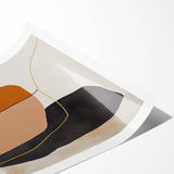 Shop Modern Abstract Canvas Prints - Bold Shapes in Earth Tones