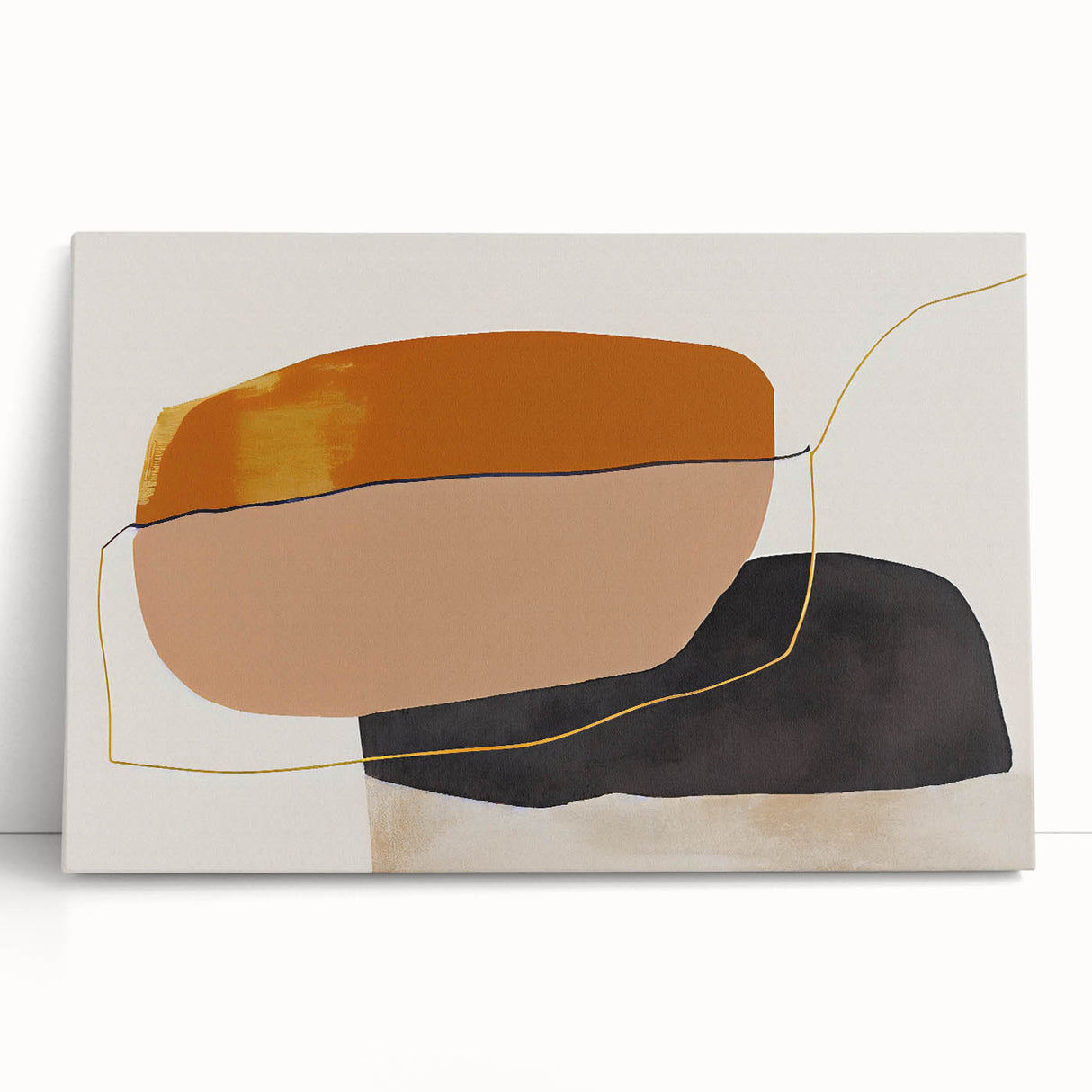 Shop Modern Abstract Canvas Prints - Bold Shapes in Earth Tones