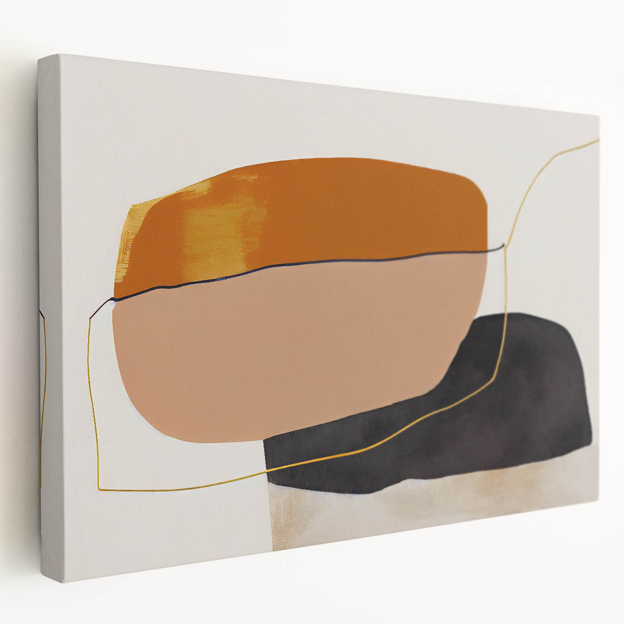 Shop Modern Abstract Canvas Prints - Bold Shapes in Earth Tones