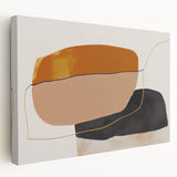 Shop Modern Abstract Canvas Prints - Bold Shapes in Earth Tones