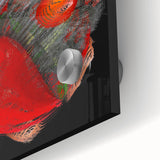 Swirling Red Orbit – Colorful Abstract Wall Hangings for Home