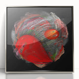Swirling Red Orbit – Colorful Abstract Wall Hangings for Home