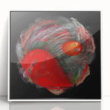 Swirling Red Orbit – Colorful Abstract Wall Hangings for Home