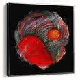 Swirling Red Orbit – Colorful Abstract Wall Hangings for Home