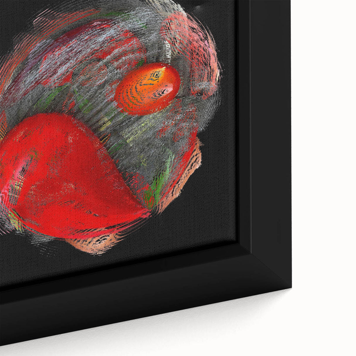 Swirling Red Orbit – Colorful Abstract Wall Hangings for Home